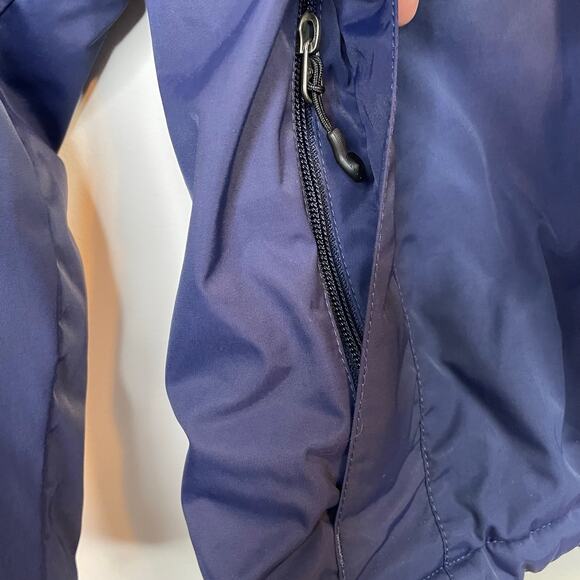 LL Bean Winter Warmer Plush Lined Hooded Winter Snow Jacket Coat Navy Womens M - Picture 9 of 17